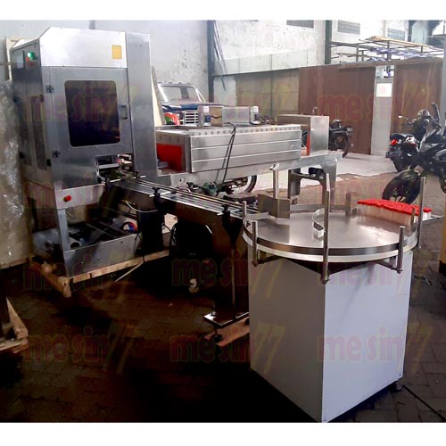 mesin sleeve and shrink tunnel